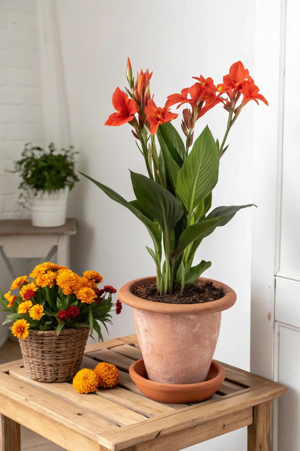 Embrace the beauty of the season with a striking canna lily arrangement—where bold colors meet minimalist elegance.