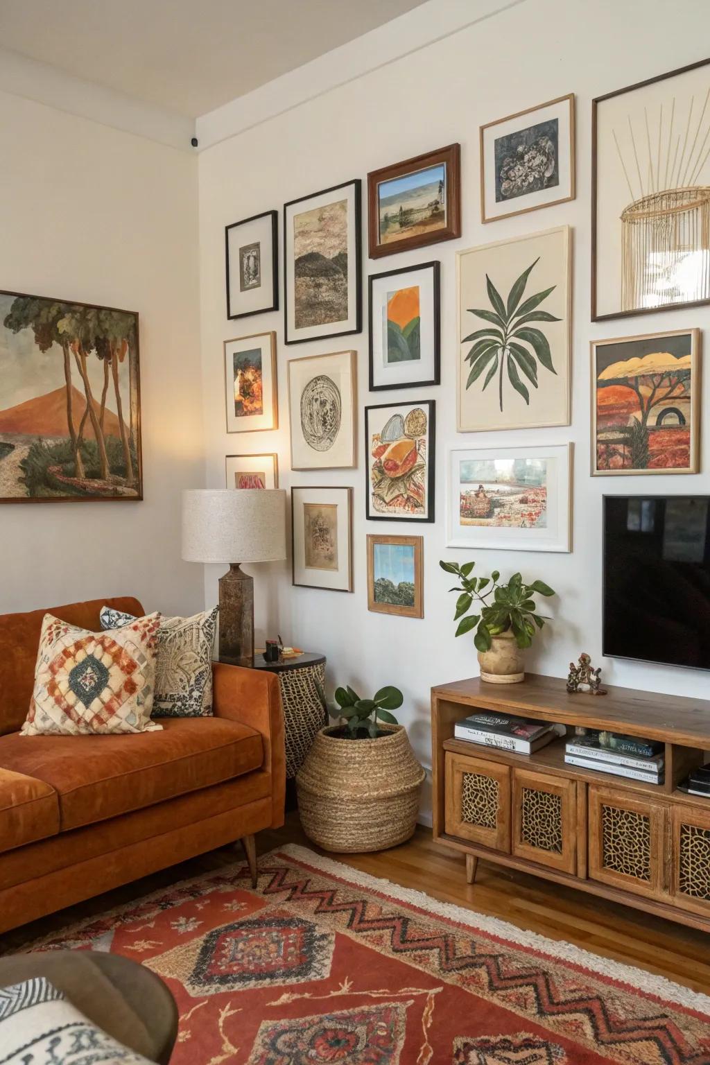 Artwork enriches your living space with personality and narrative.