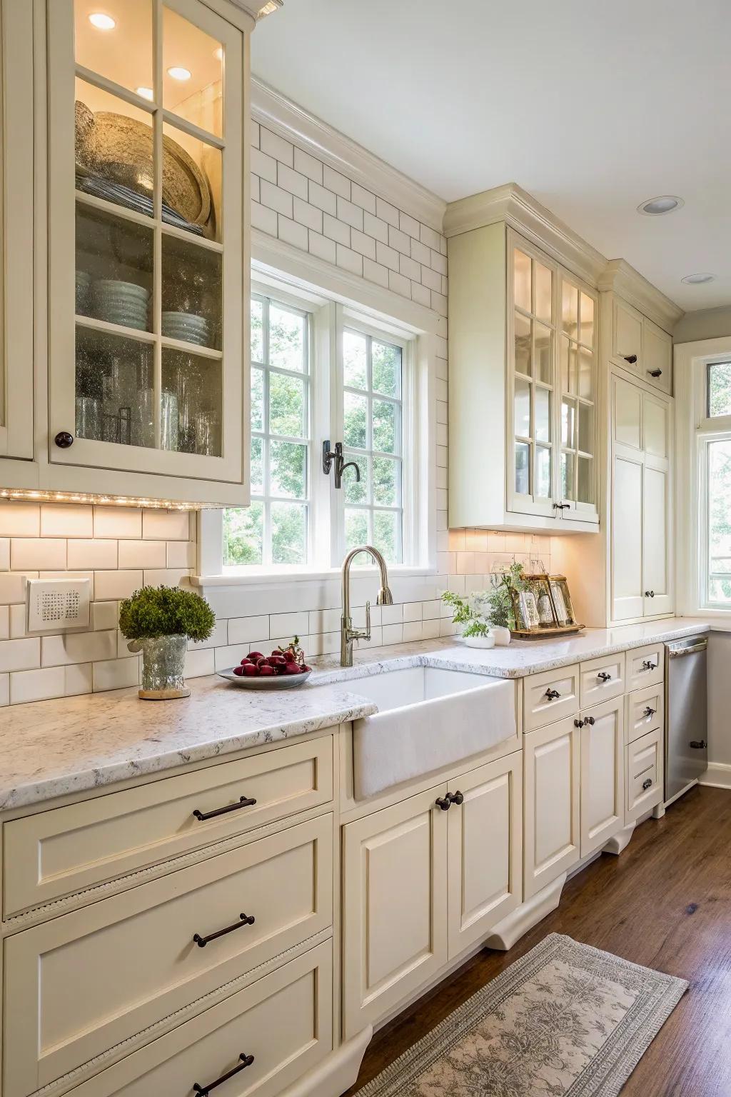 Subway tile offers a timeless, clean aesthetic.