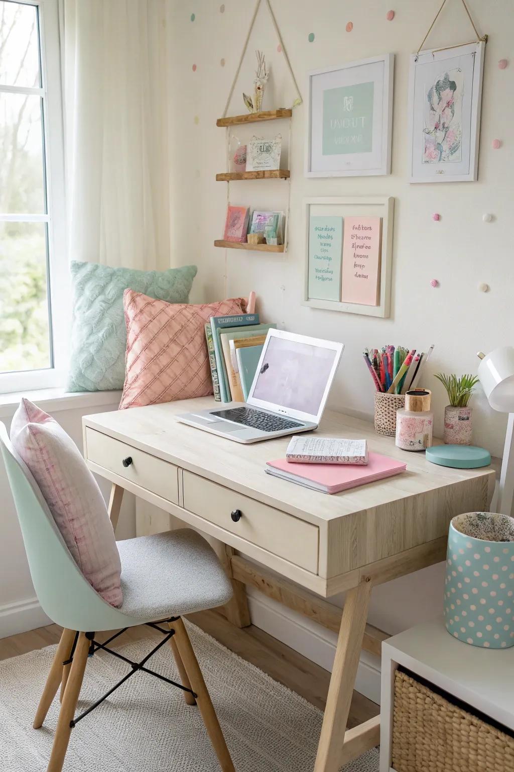 Light colors can make even the smallest spaces feel larger.