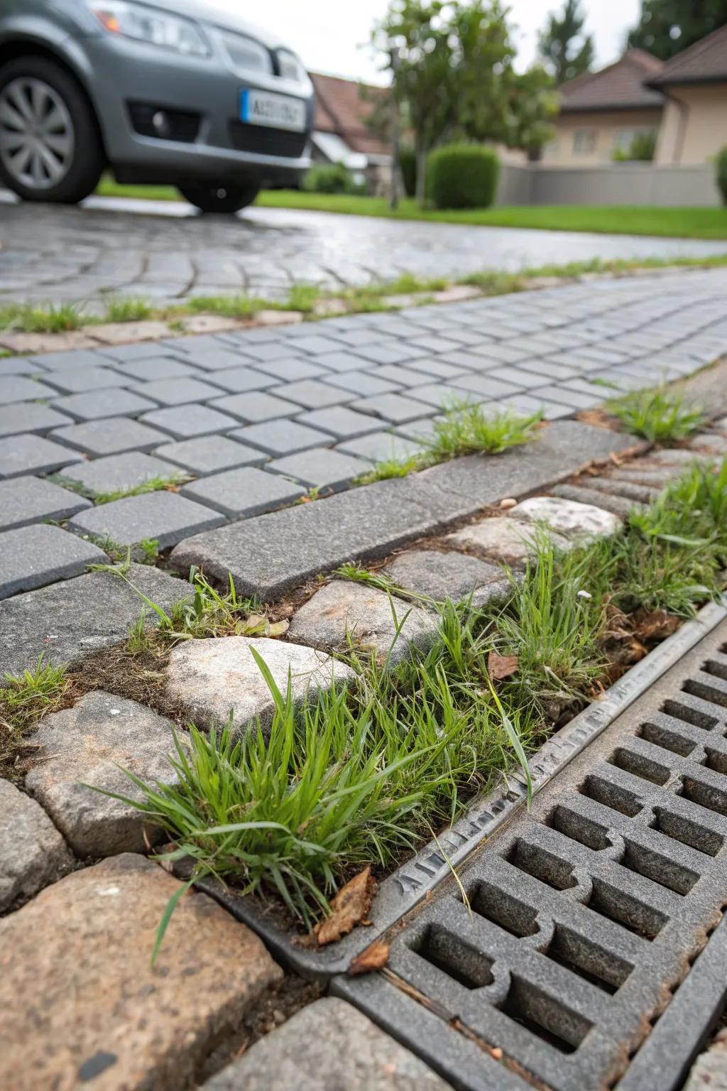 Porous blocks are an eco-aware choice for driveways.