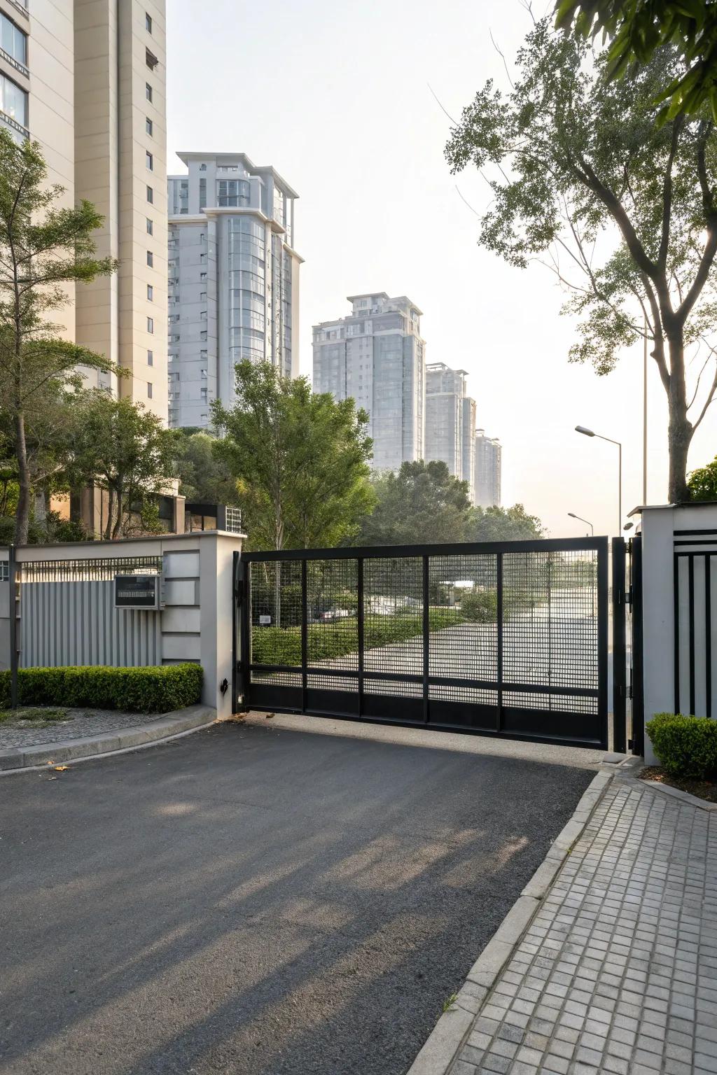 Gliding entrances provide practicality and flair.