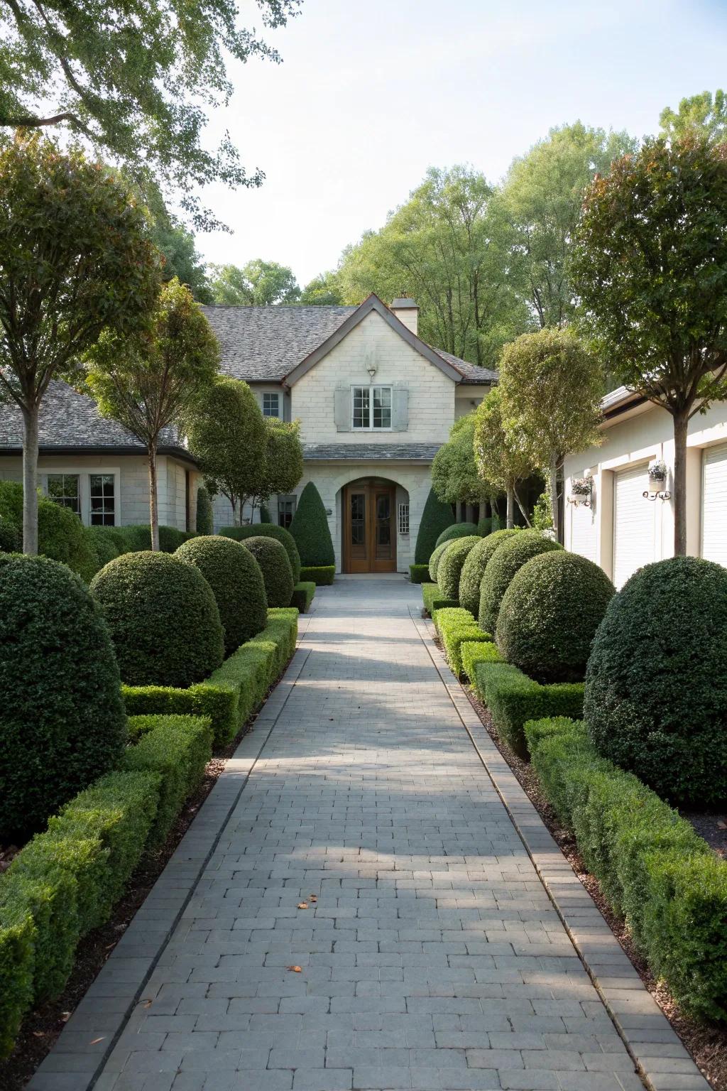 Well-balanced planting brings a sense of order and balance.