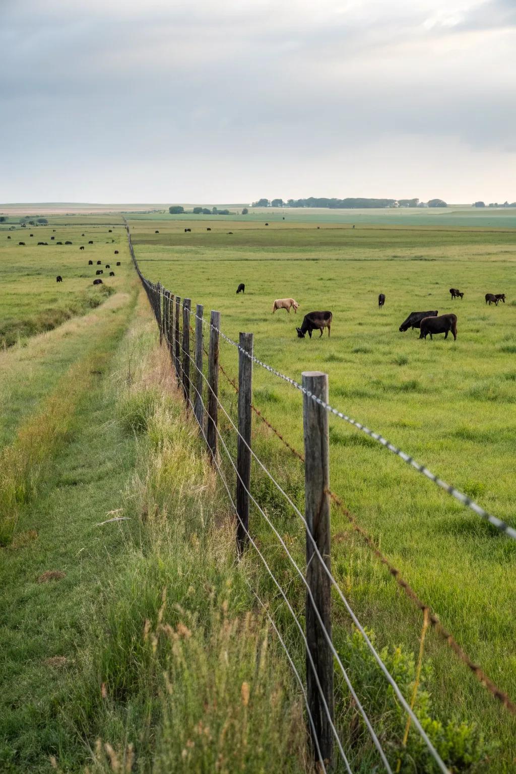 Electric strand barriers are effective for managing livestock.