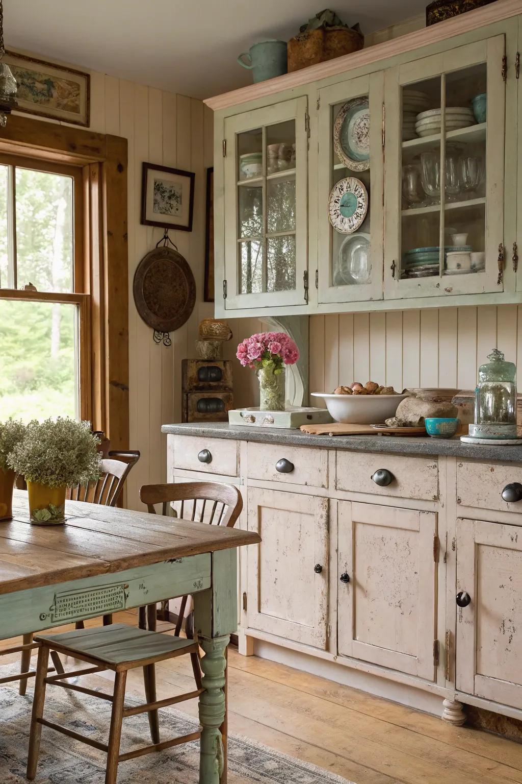 Art hardware injects individuality into your chalk-coated cabinets.