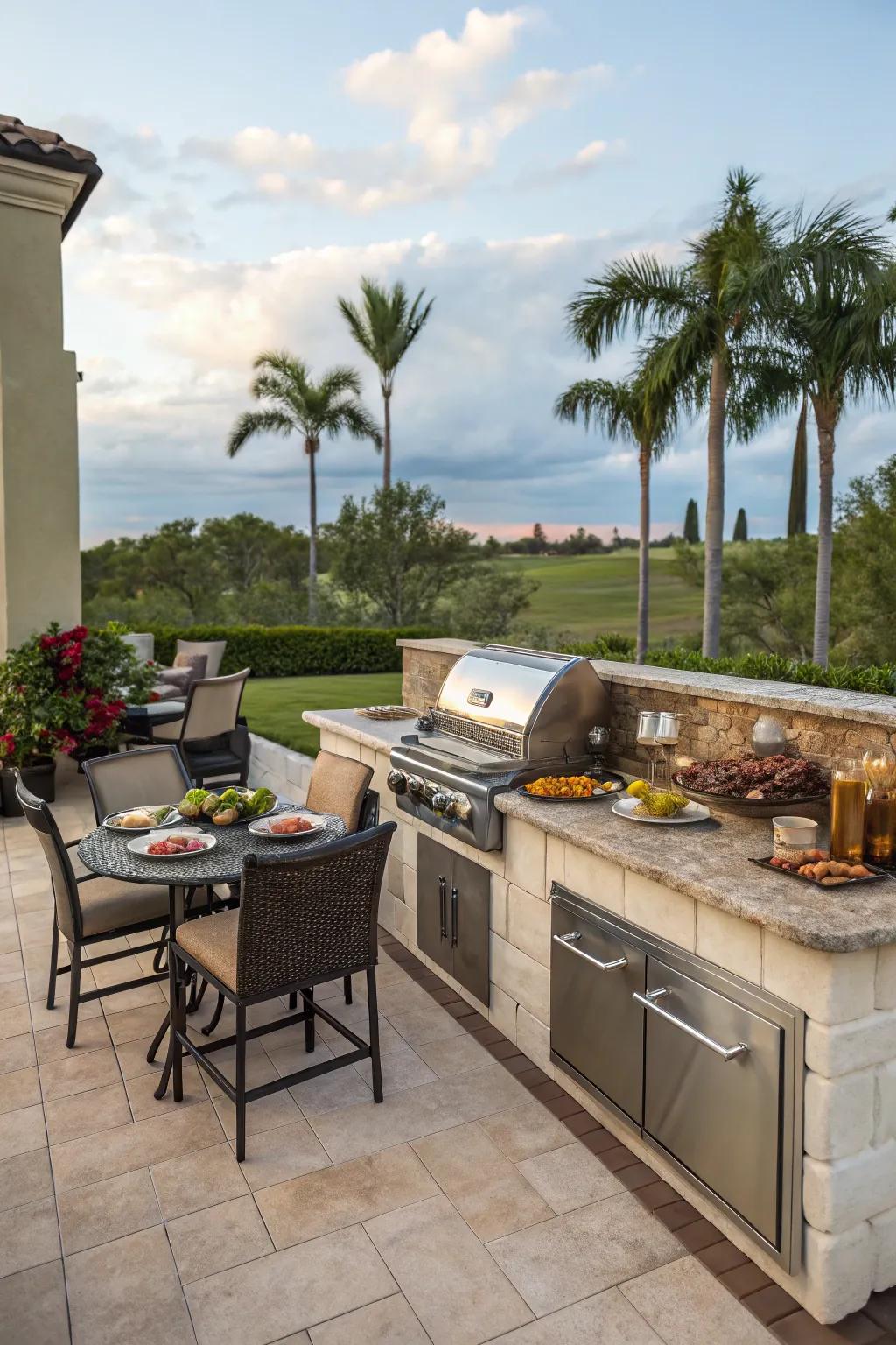 Turn your lanai into a culinary delight with modern amenities.