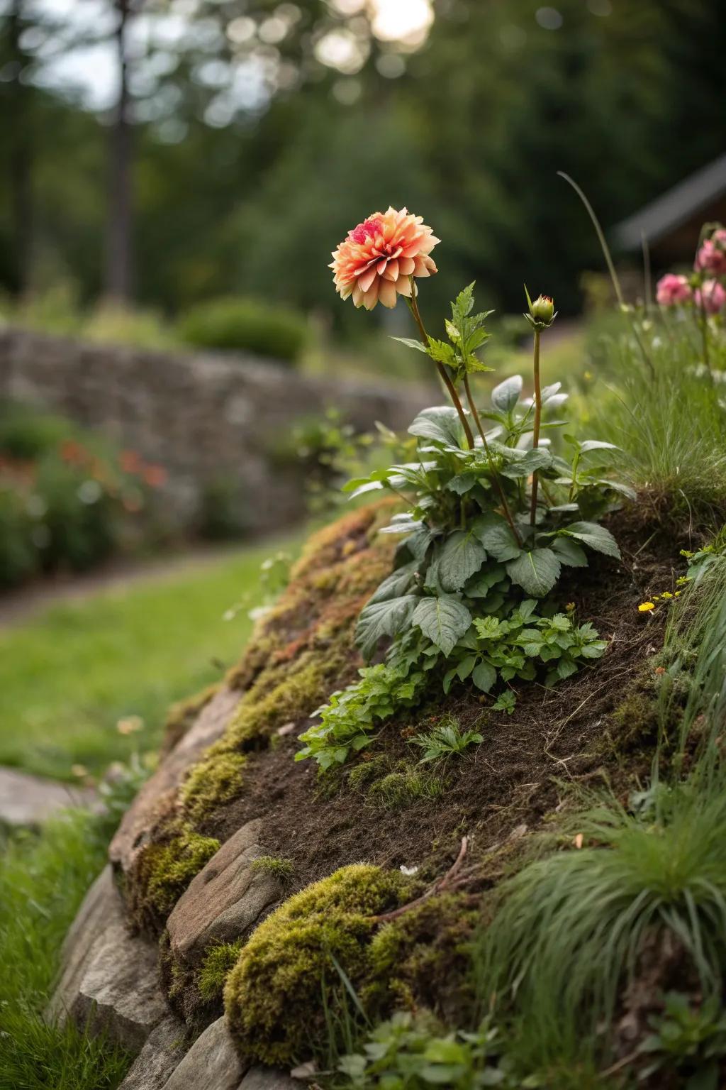 Elevate your garden's beauty with a stunning berm centerpiece.