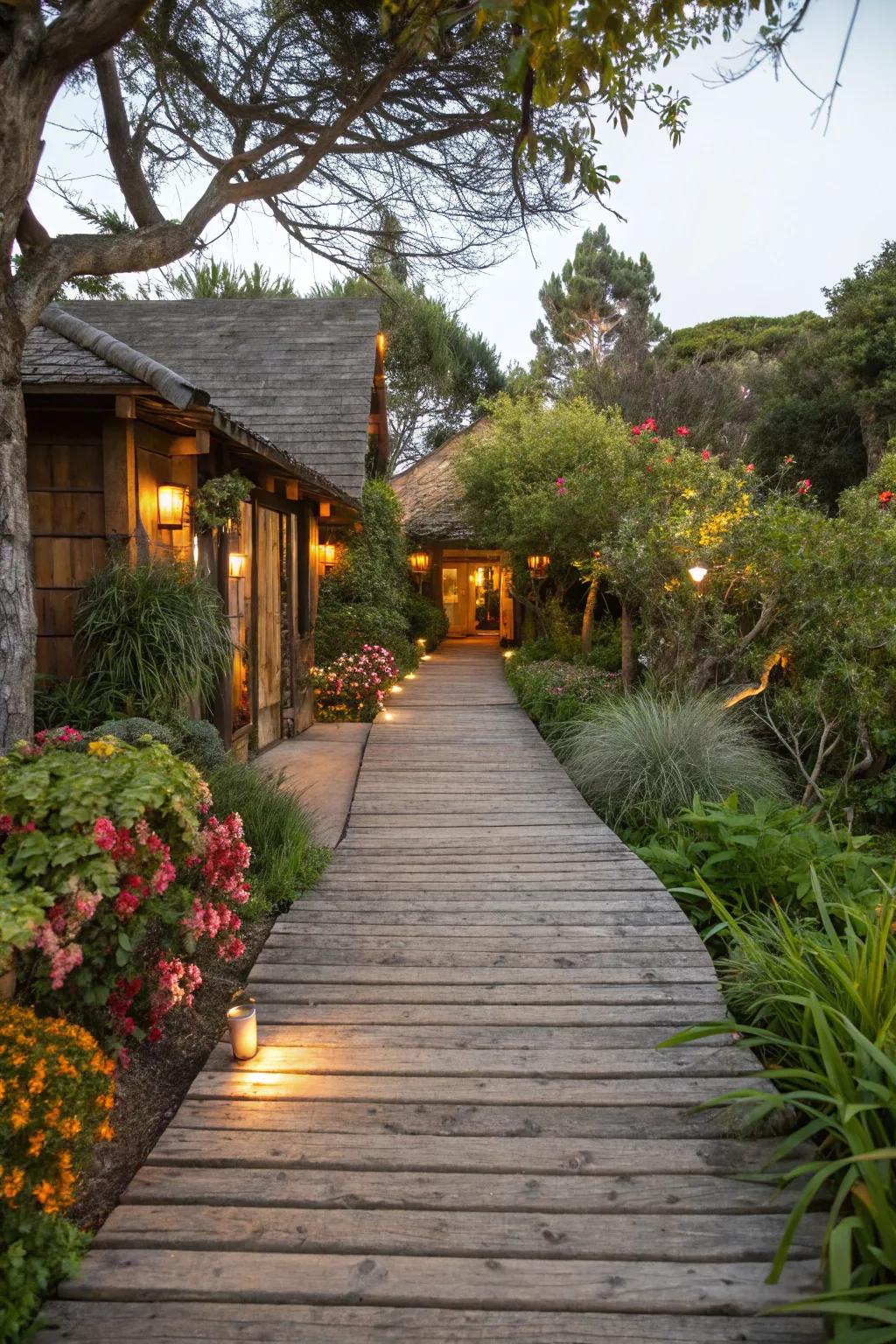 Timber walkways proffer an authentic and endearing route.