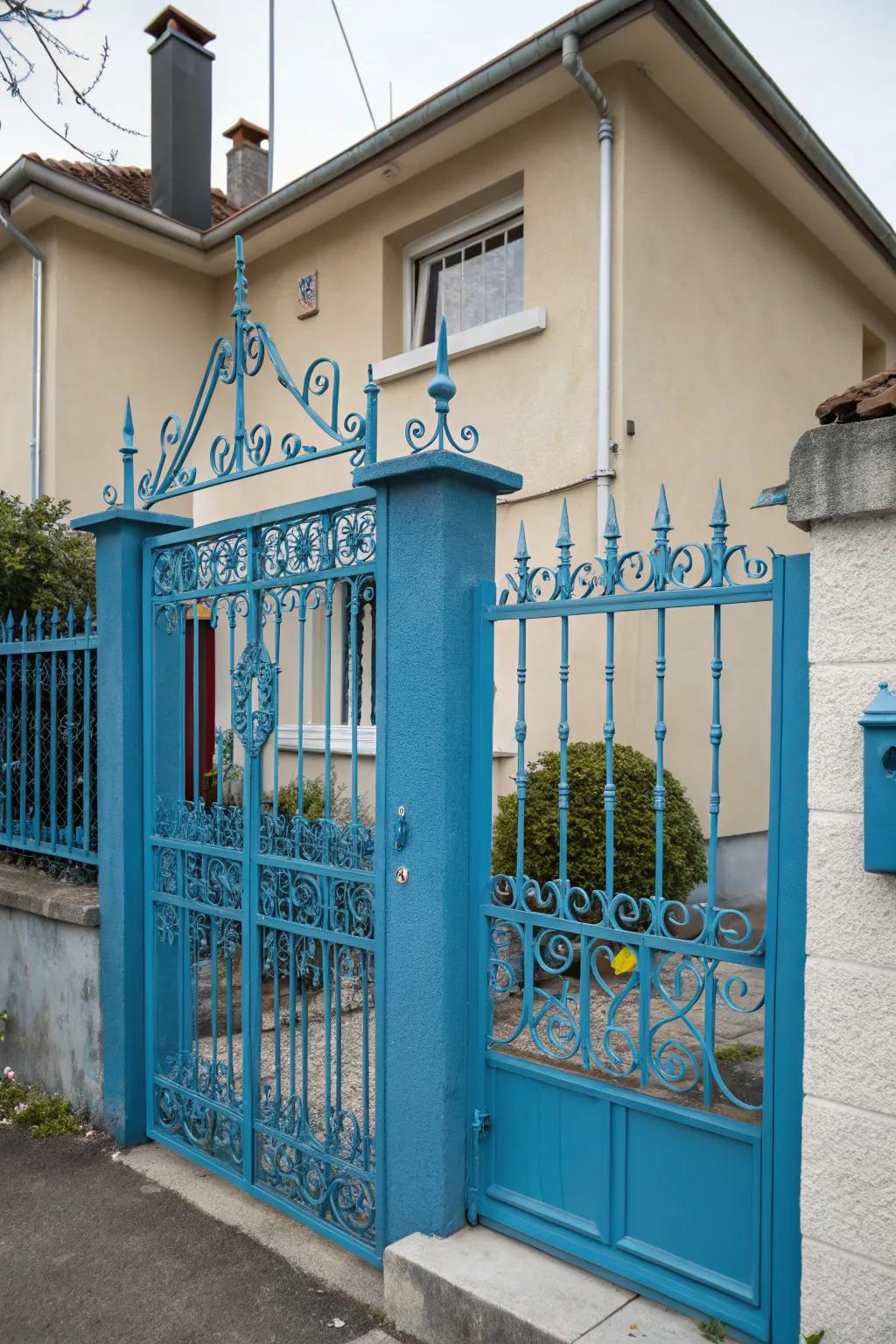 A splash of color can make your gate the star of the street.