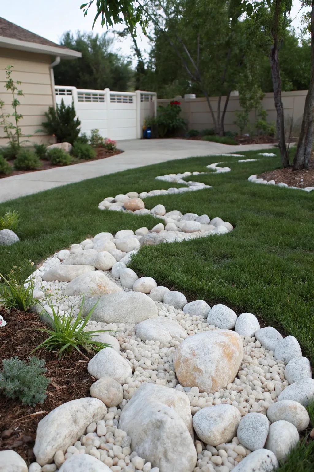 Express your style with artistic rock arrangements.