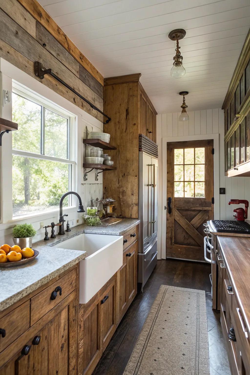 A look to the past in a contemporary kitchen.