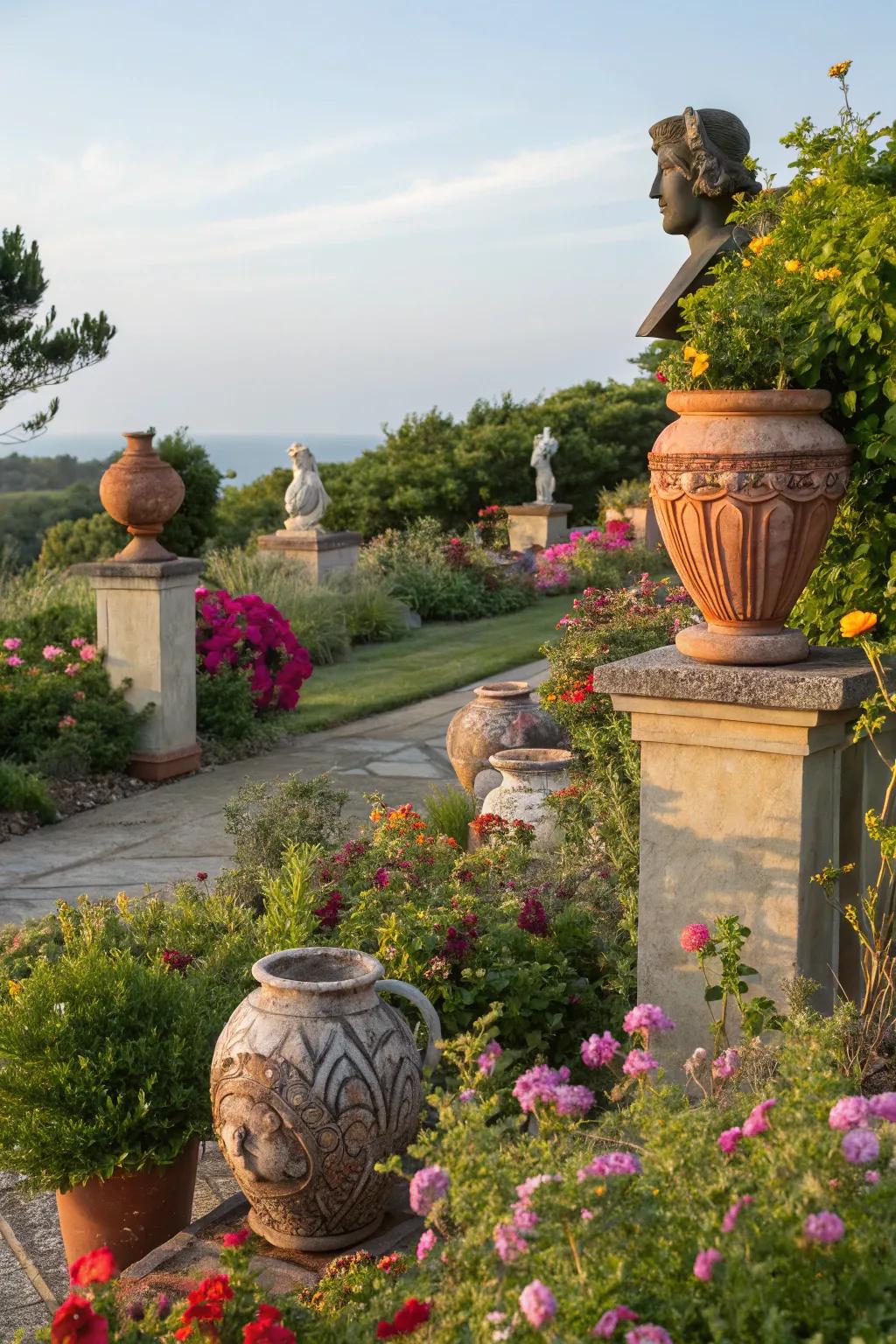 Garden art injects persona and charm into open-air spaces.