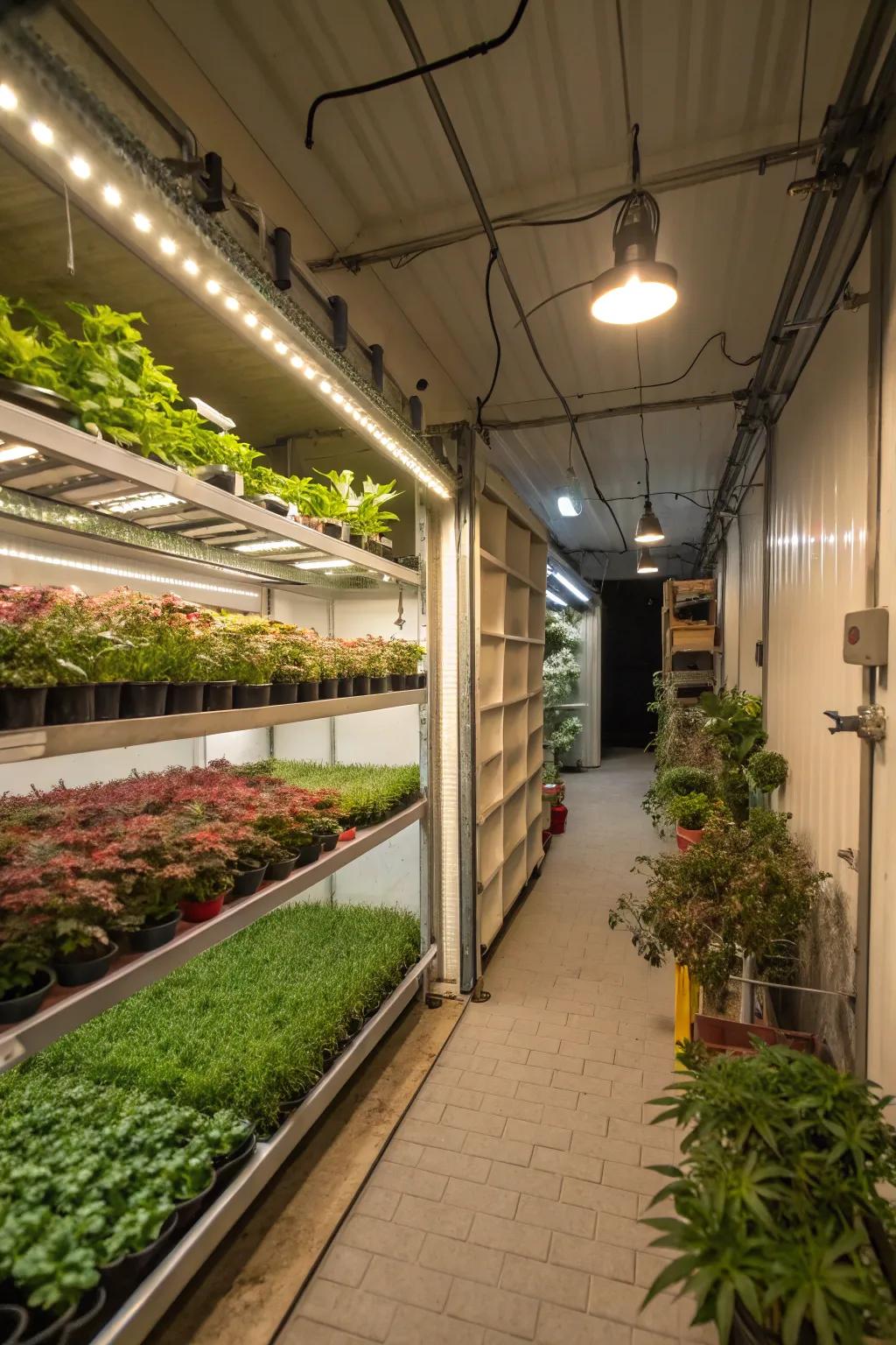 Change your garage into a rich growing space for large-scale gardening.