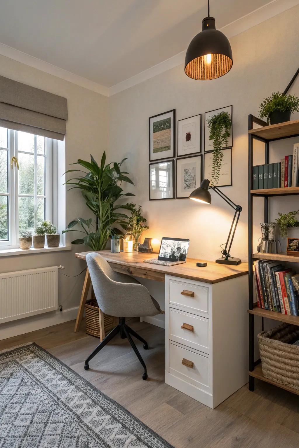 Define your zones with strategic light placement.