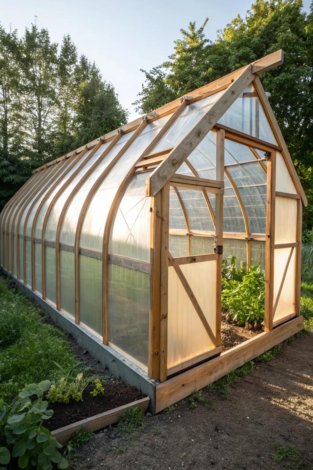 Discover the elegance and strength of A-frame hoop house designs, where craftsmanship meets modern gardening.