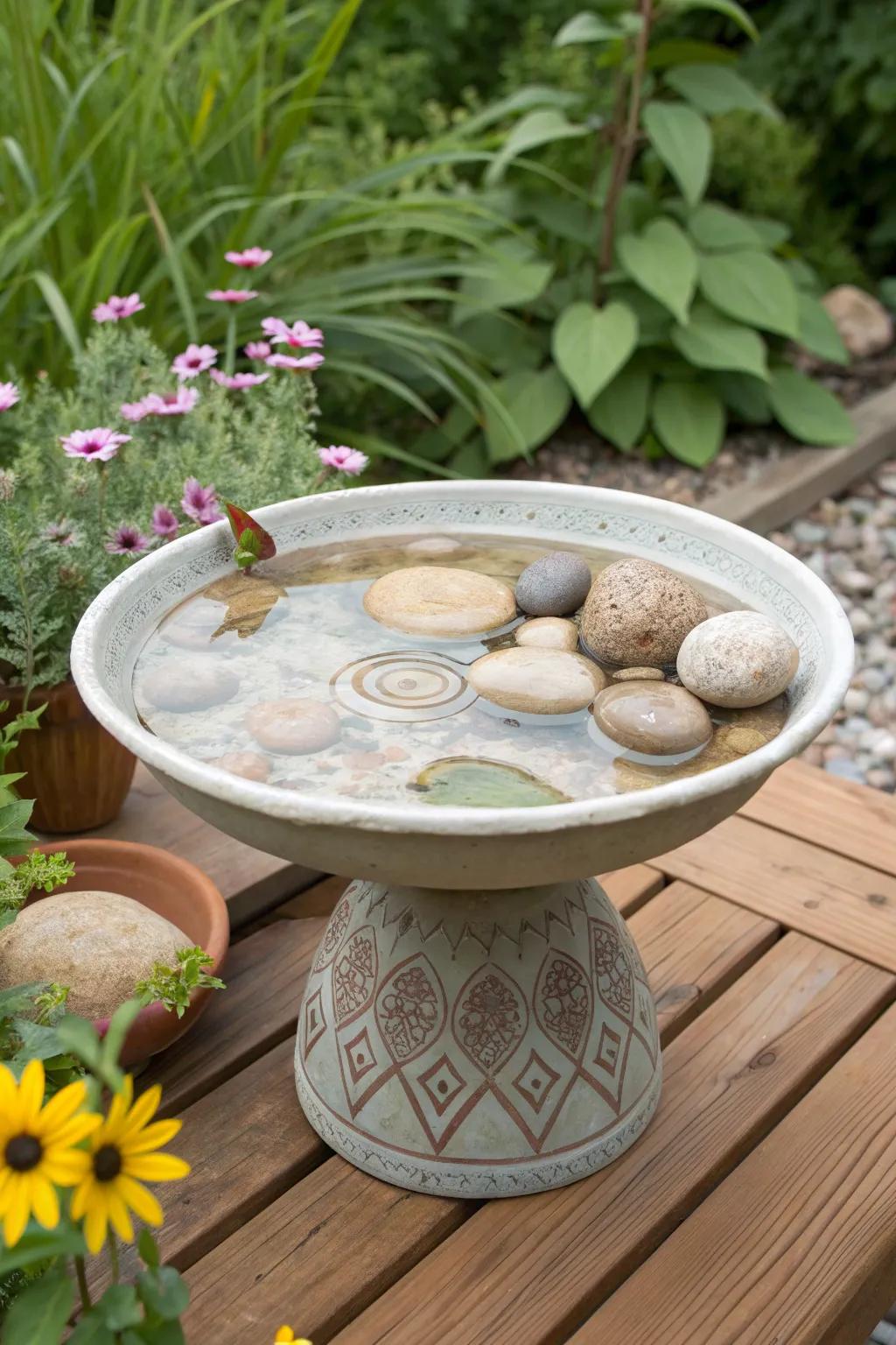 Create a buzz in your garden with a charming pollinator water station—where nature meets artistry!