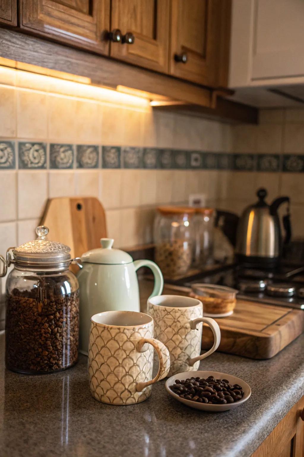 A dedicated area for java or tea aficionados.