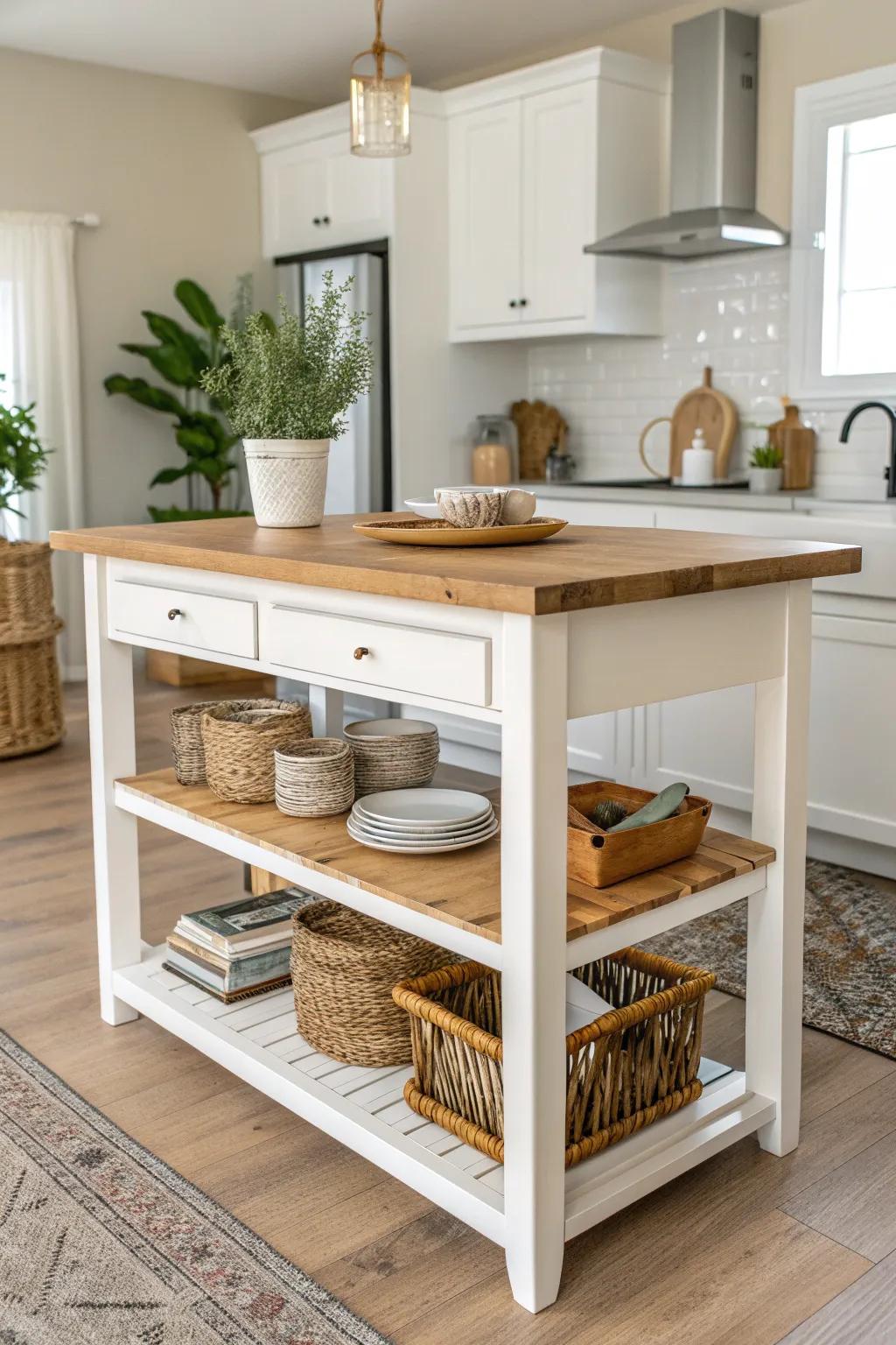 Discover the art of transformation with this stunning DIY kitchen island upgrade. Simplicity meets style in every corner.