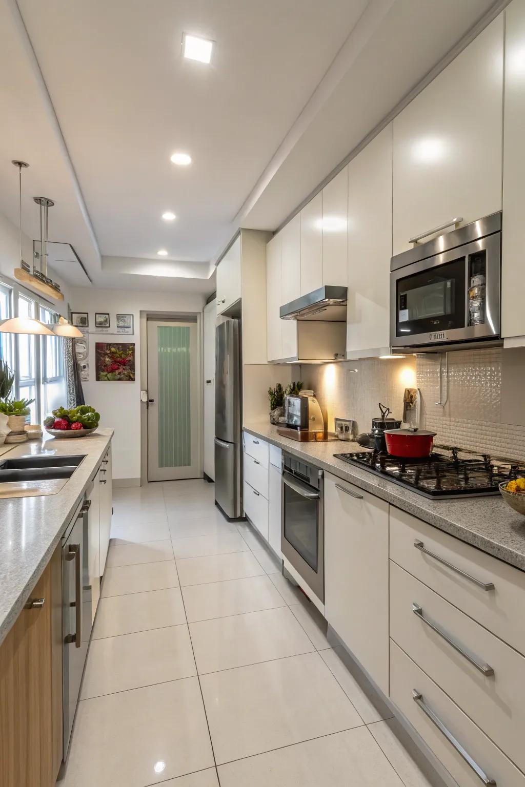 Modern appliances that blend seamlessly with the kitchen design.