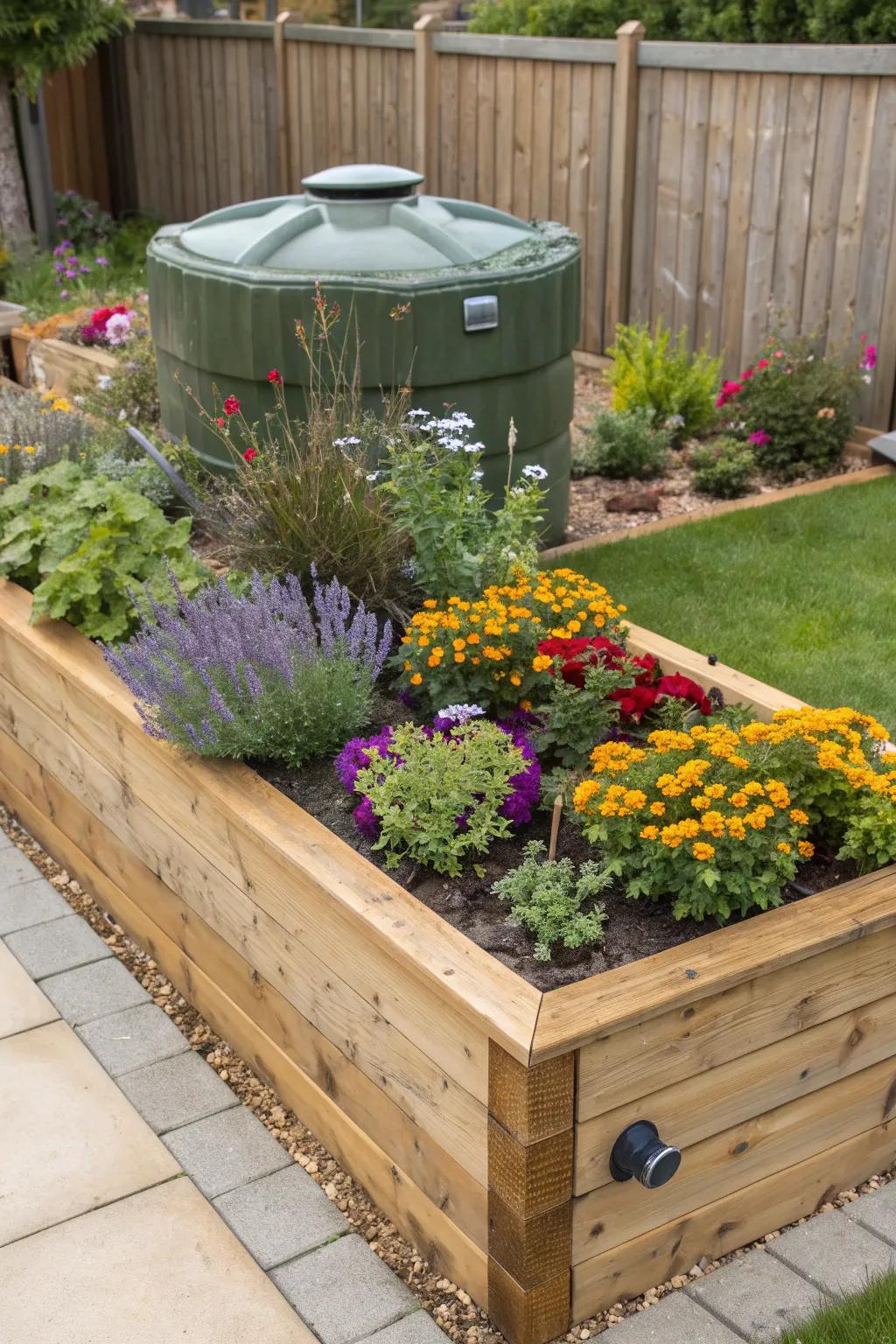 Transform your garden's focal point with masterful raised beds and vibrant blooms.