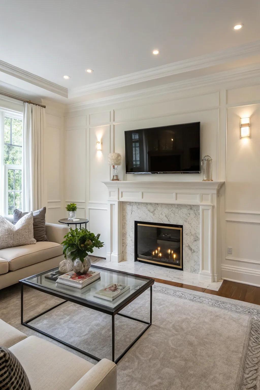 Minimalism creates a serene and focused environment.