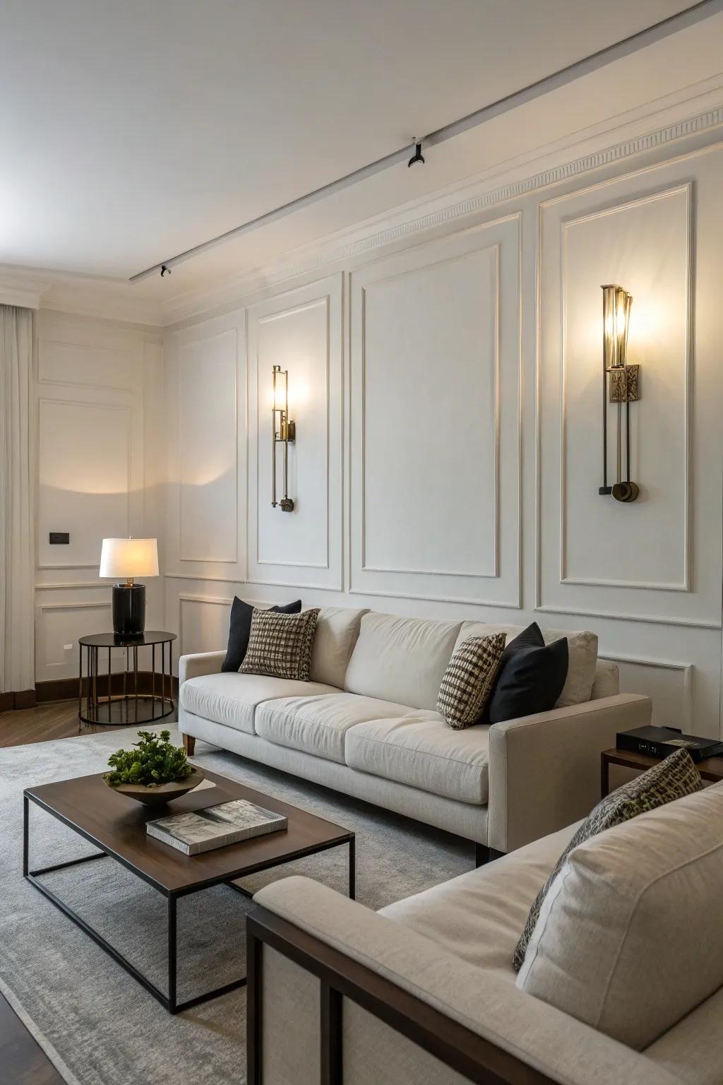 Understated elegance is a hallmark of minimalist sconces.