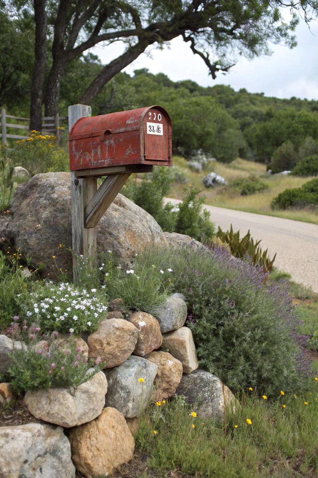 Inherent landscaping delivers a seamless blend with the surroundings.