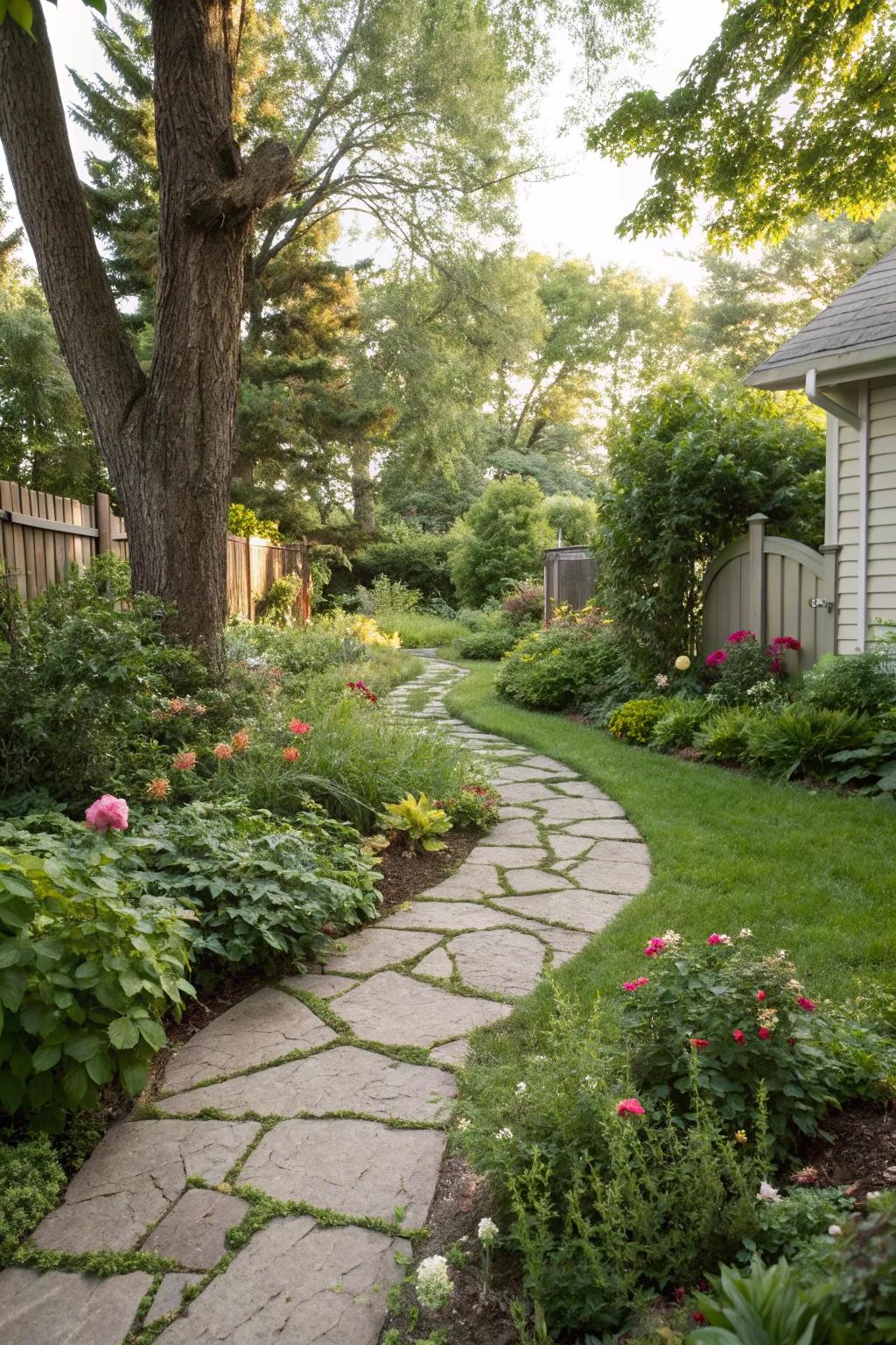 Pathways contribute structure and charm to your backyard design.