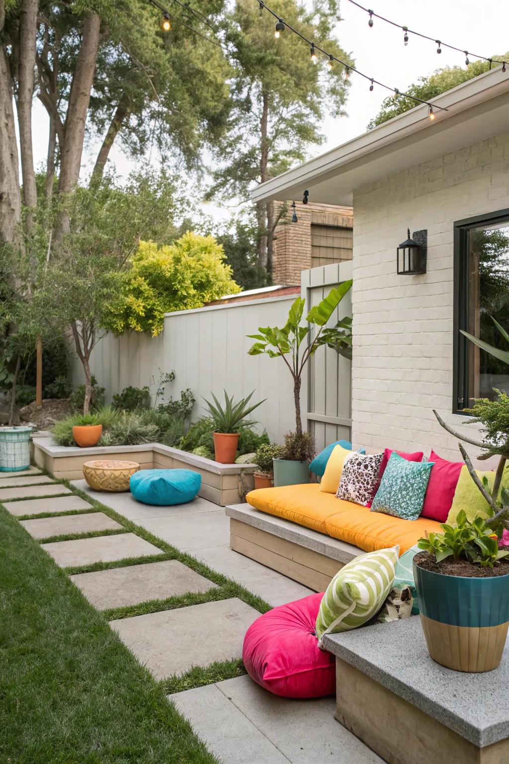 Contrasting colors add vibrancy and flair.