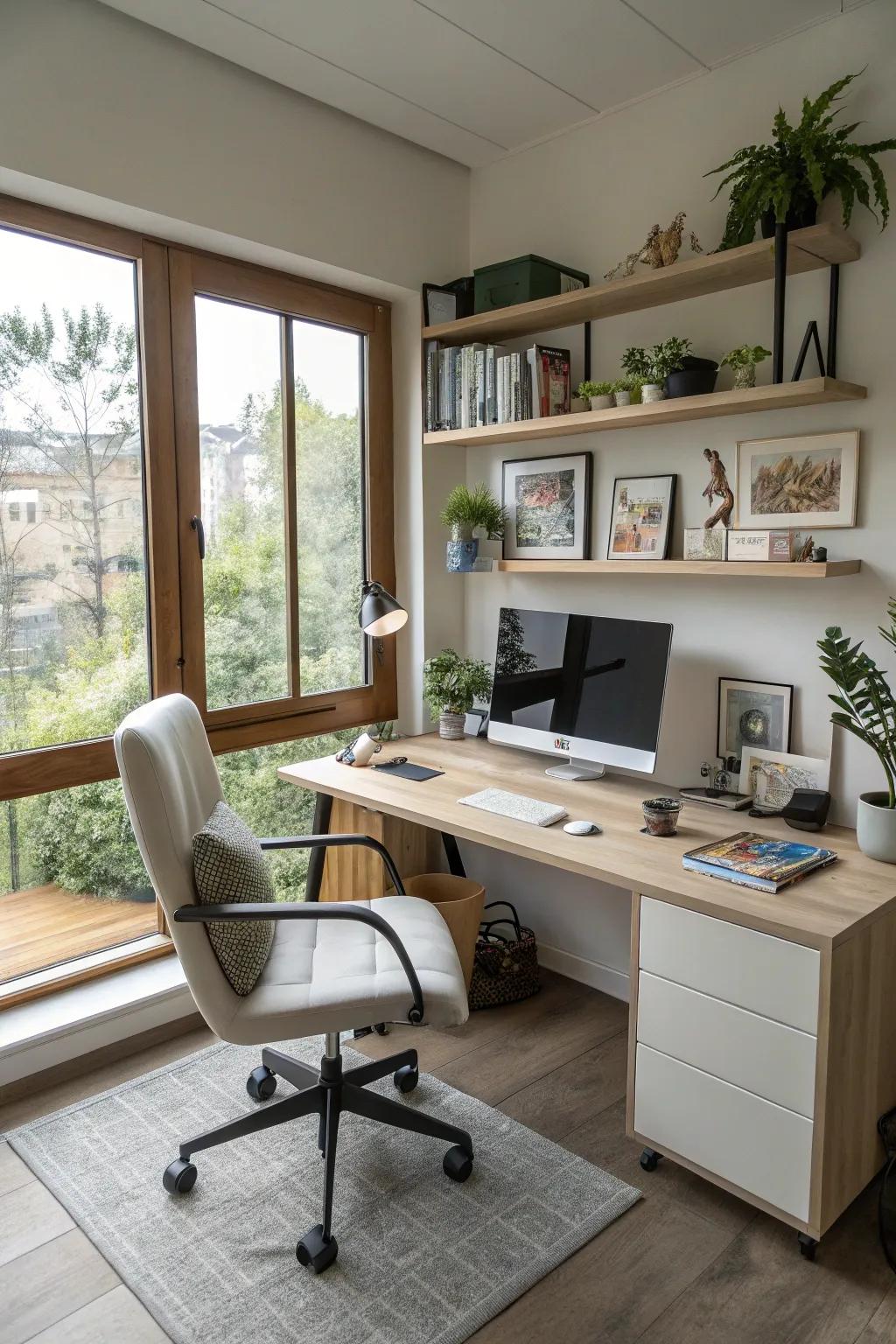 Smooth technology integration in a modern office.