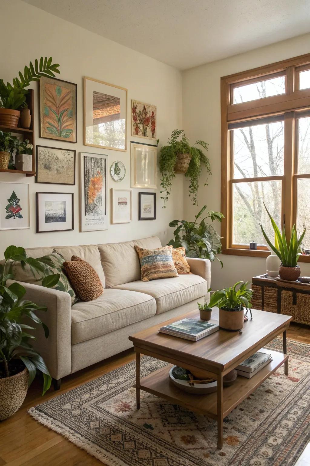 Decorative details add personality and warmth.