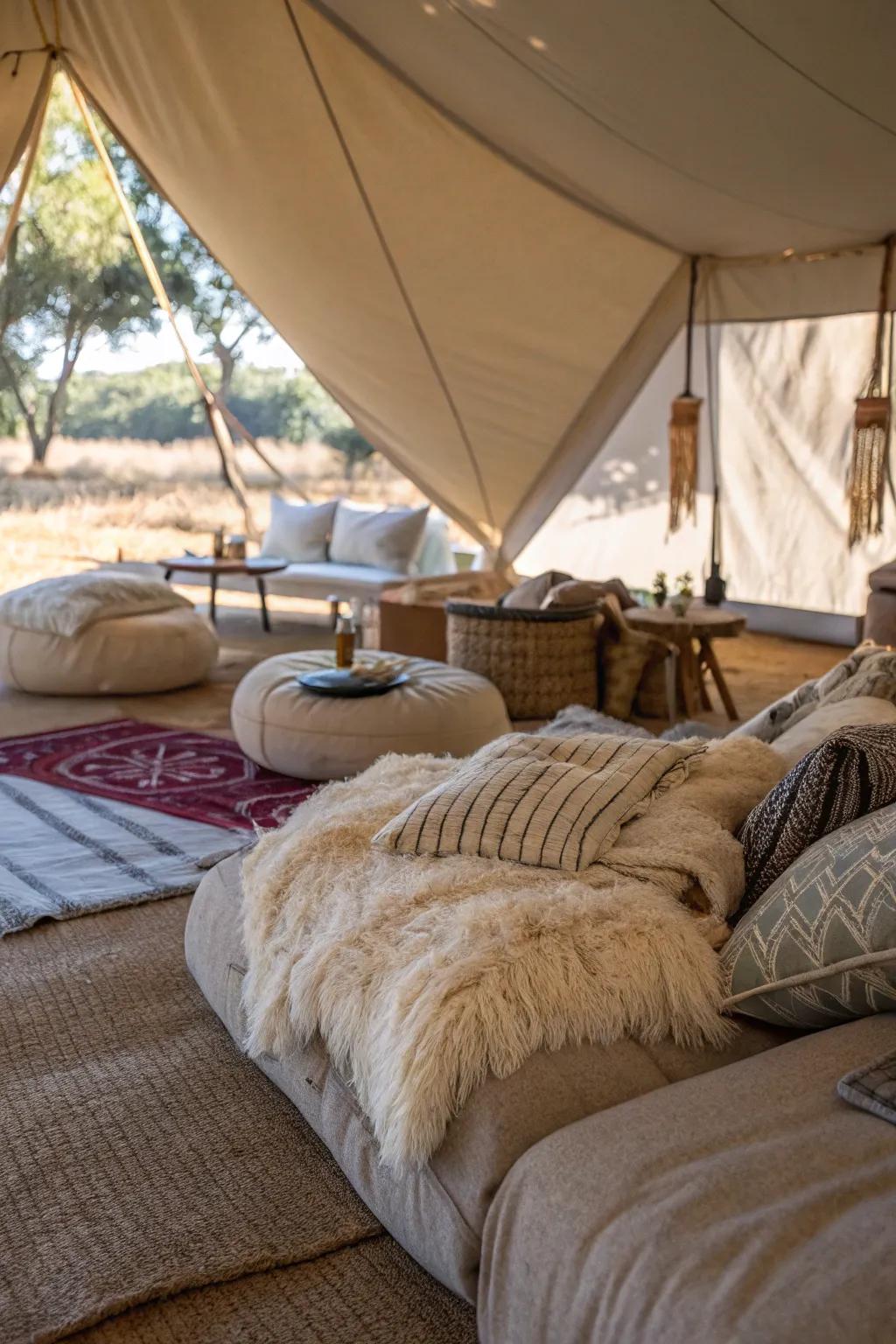 Cozy seating areas encourage relaxation and conversation.