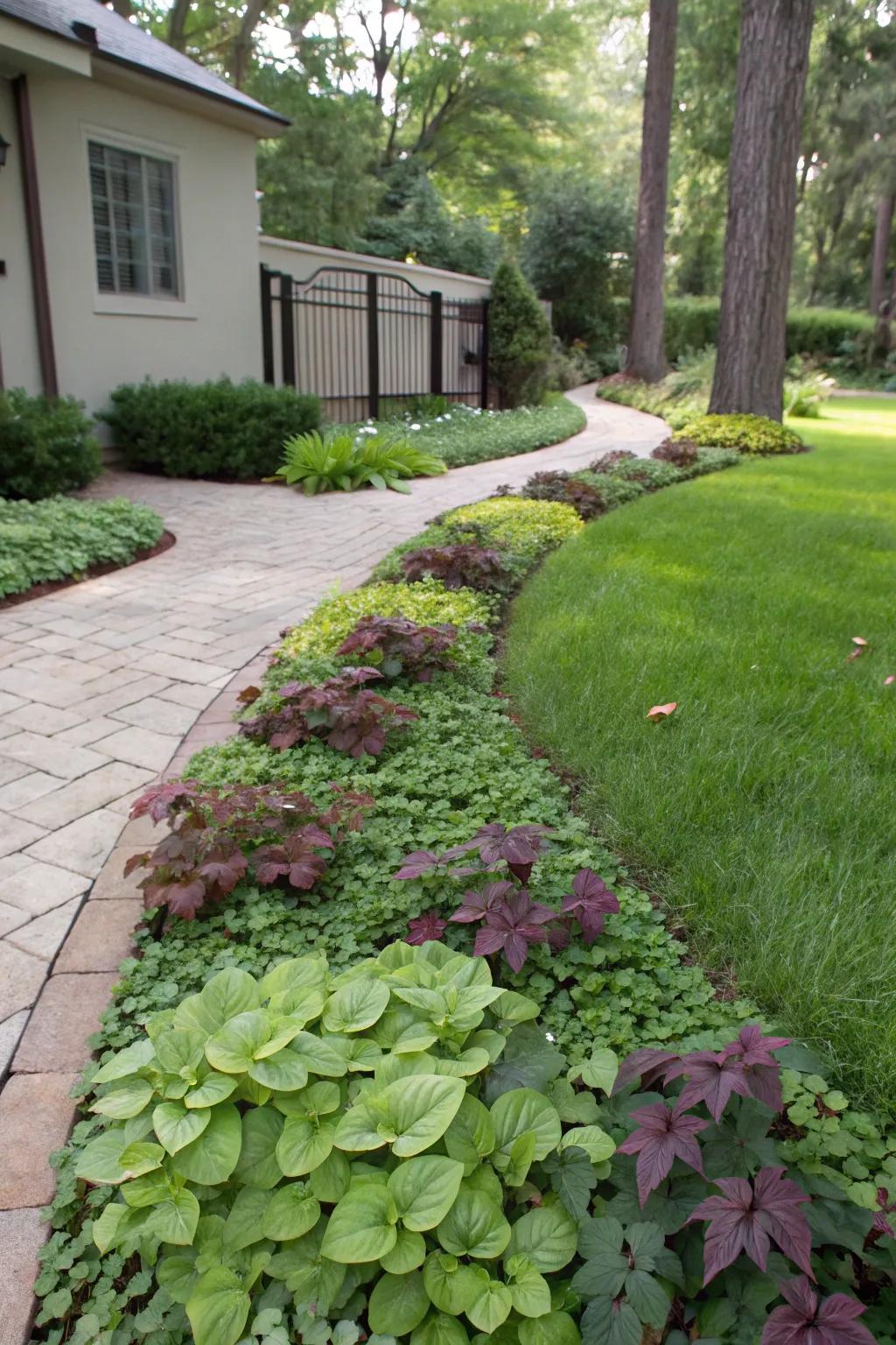 Ground covers add texture and fill in spaces beautifully.