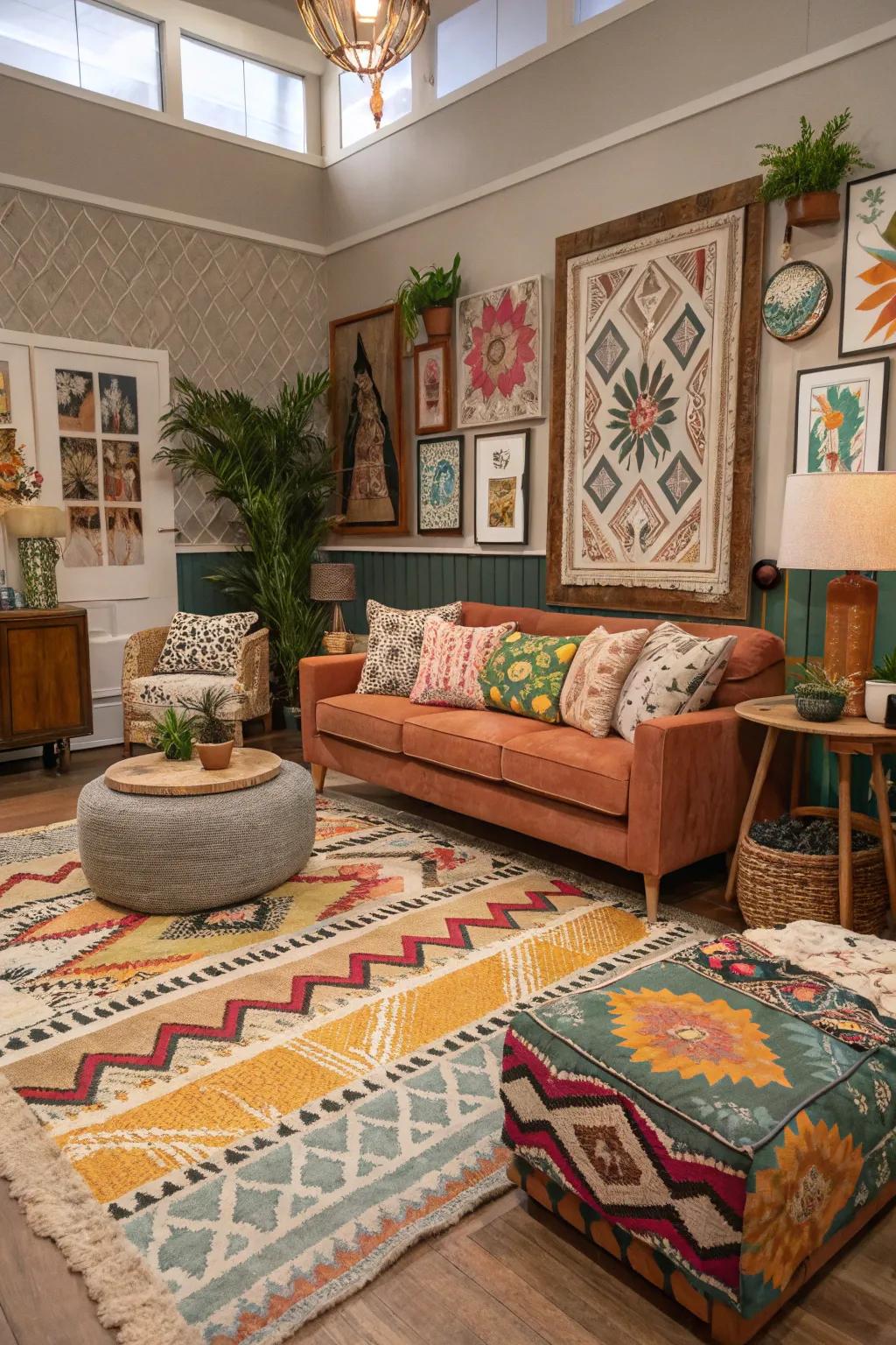 Express personality with an eclectic mix in your Sims 4 living room.