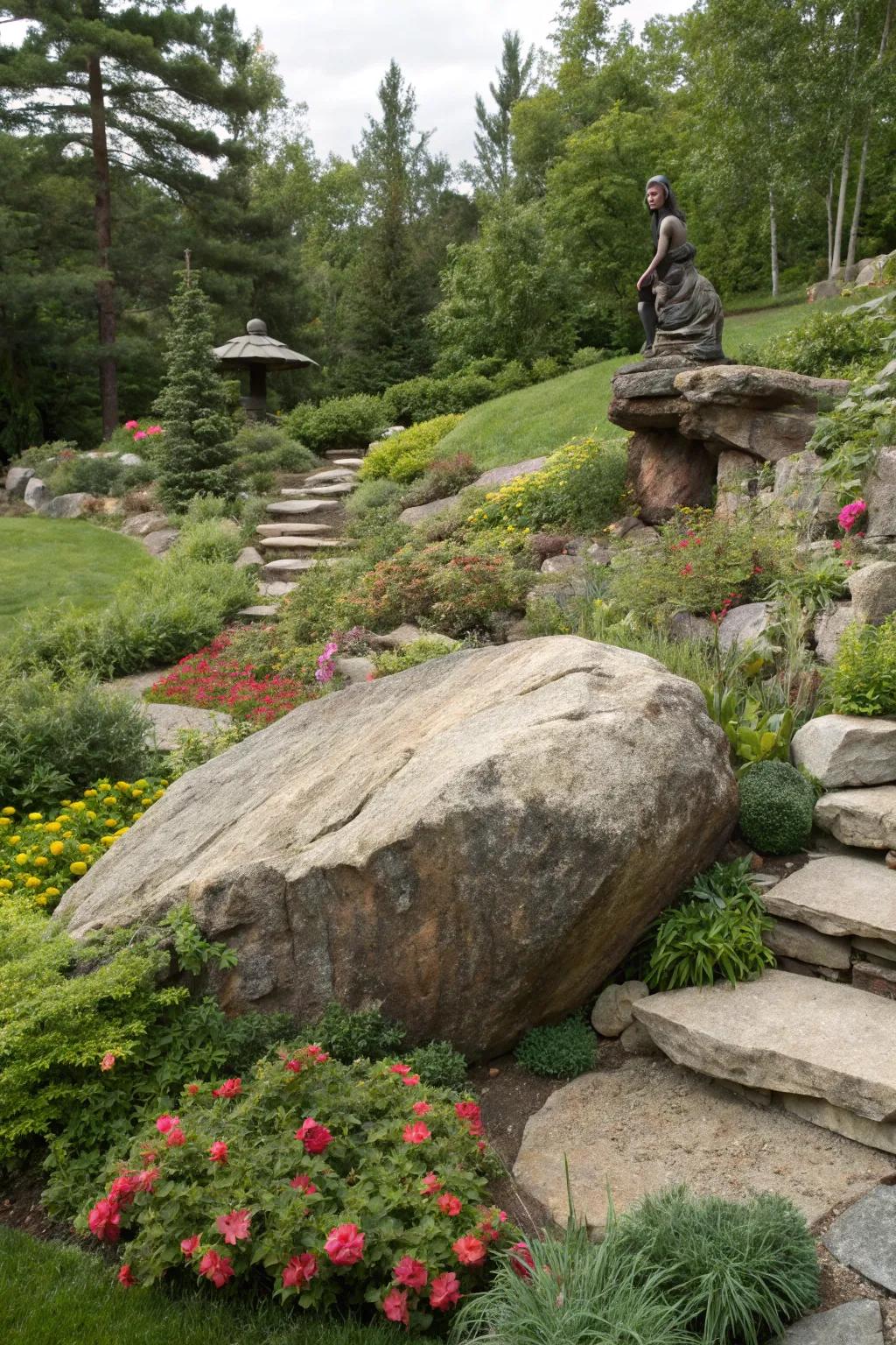 Ornamental details add interest and focal points.