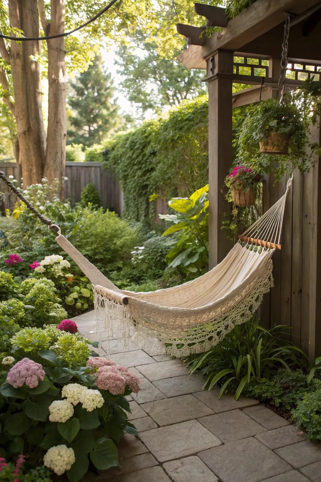 Hidden nooks provide a private retreat within your garden.
