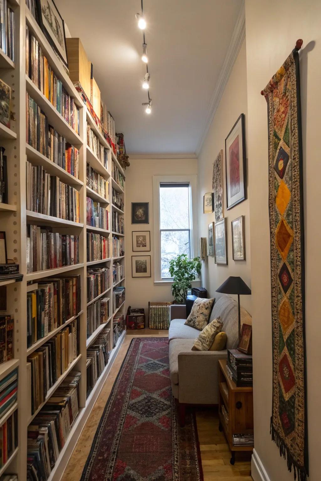 Utilizing vertical space enhances the perception of height.