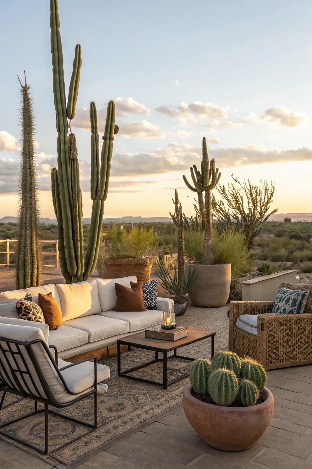 A welcoming outdoor living space that's ideal for unwinding.