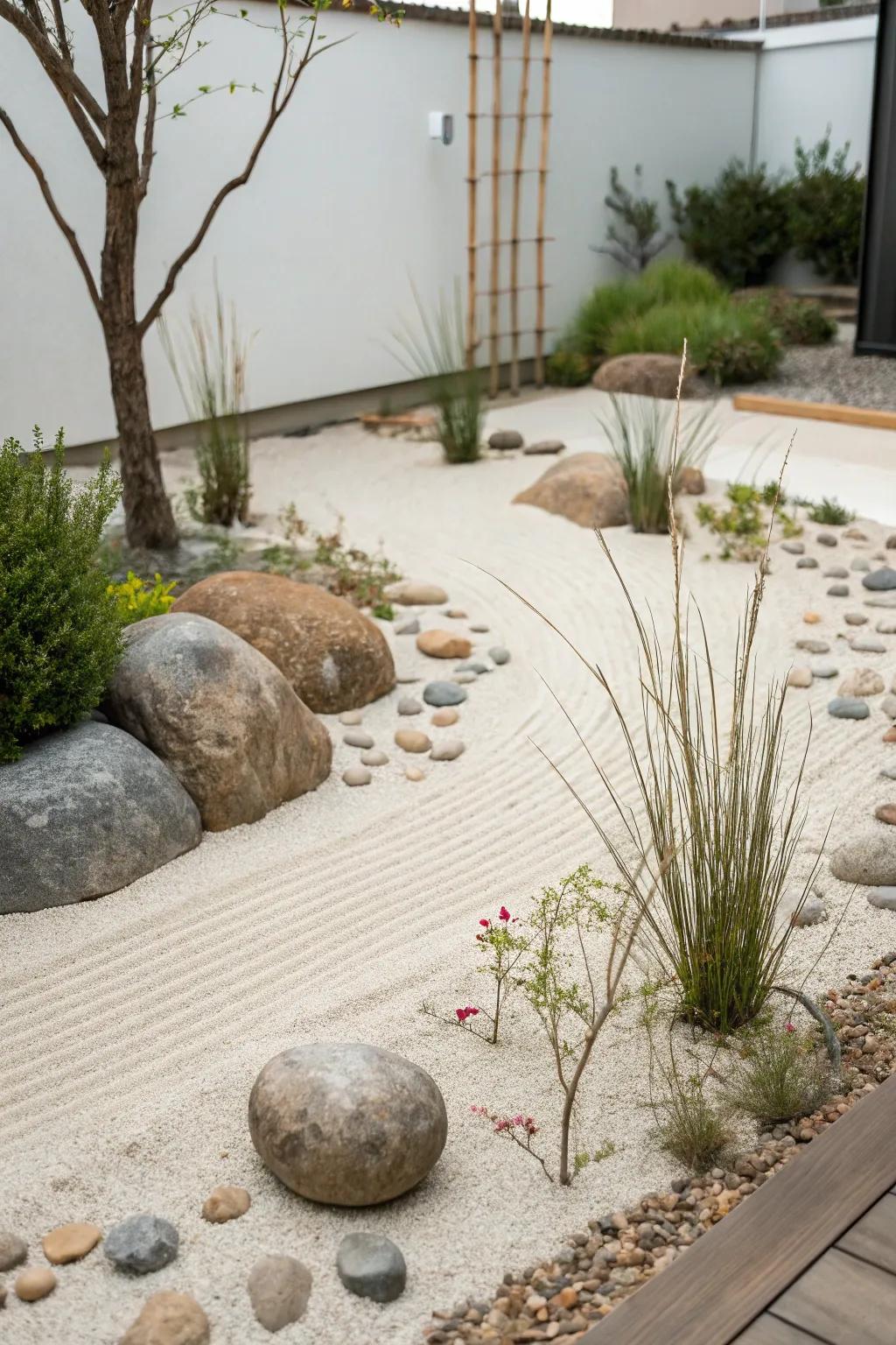 Embrace simplicity with a minimalist garden design.