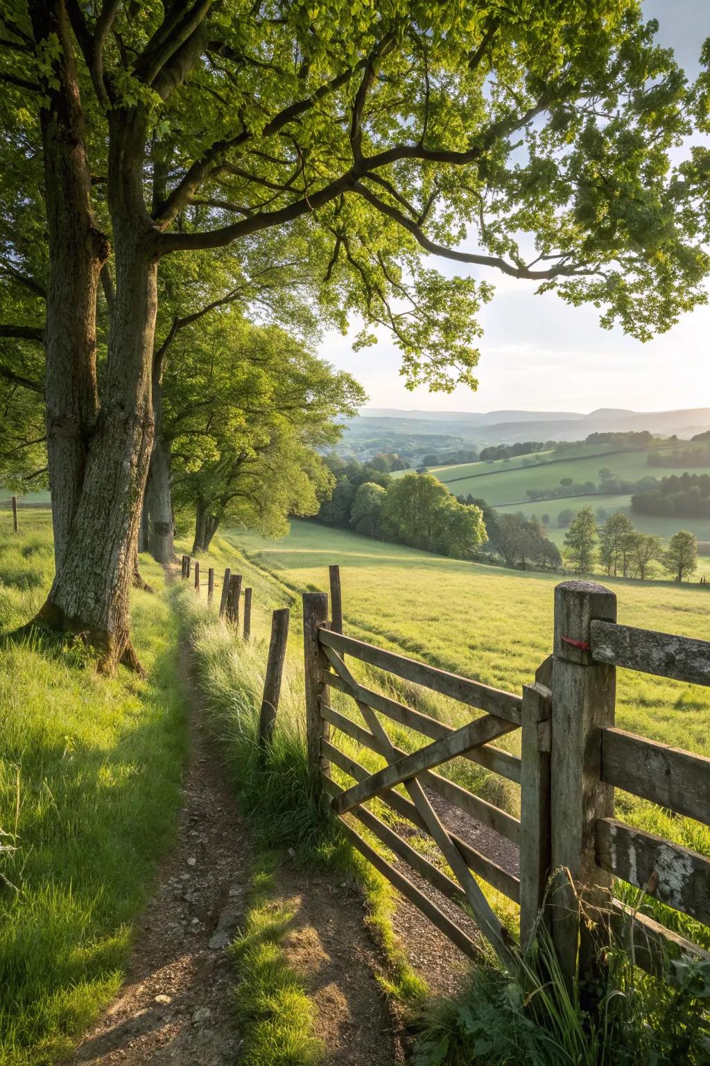 Rustic timber fences offer a natural and tranquil impression to any outdoor location.