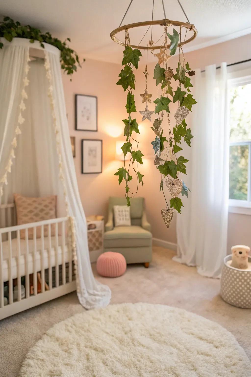 Leaf mobiles bring a playful, soothing element to any space.
