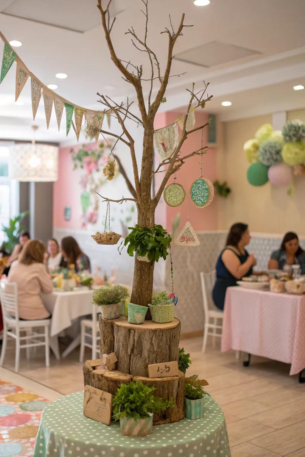 An environmentally conscious fixture constructed from repurposed materials.