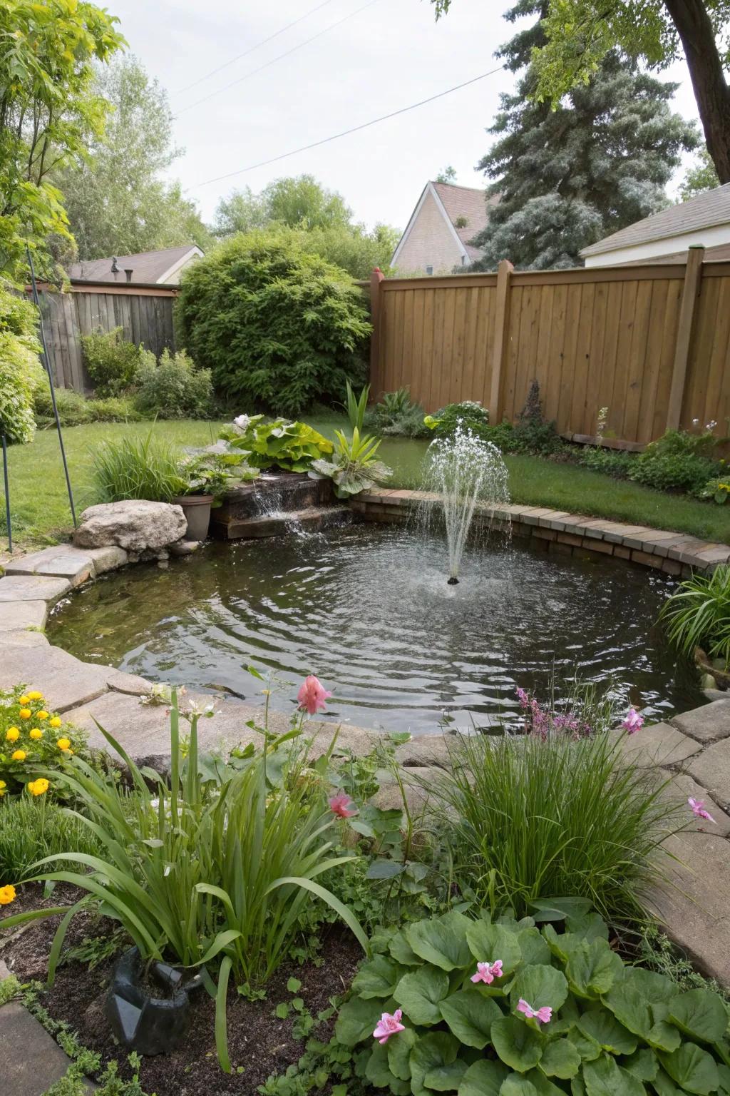 Water features instill peace and artistry into any garden milieu.