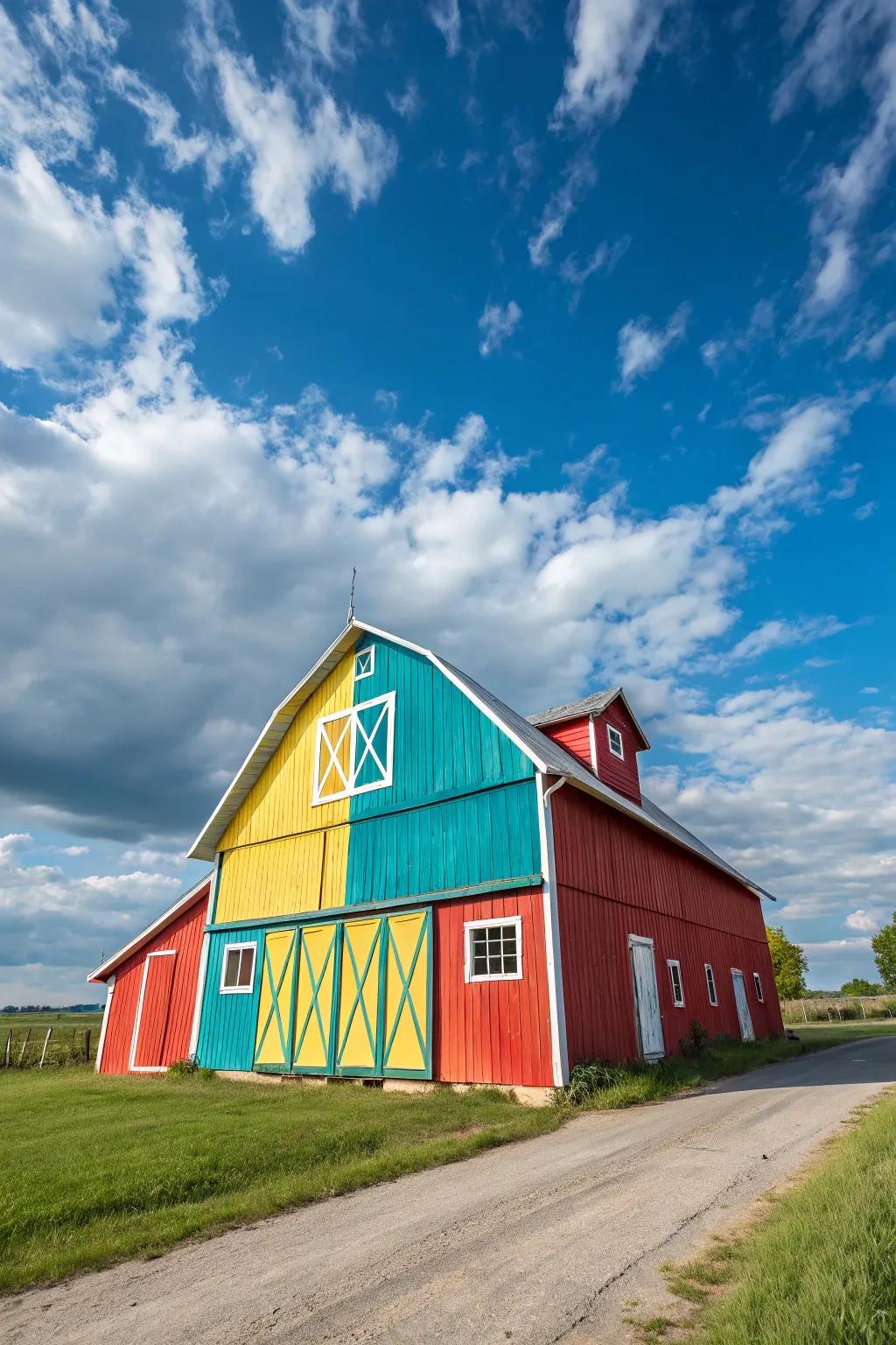 Color palettes can change a barn's aesthetic.