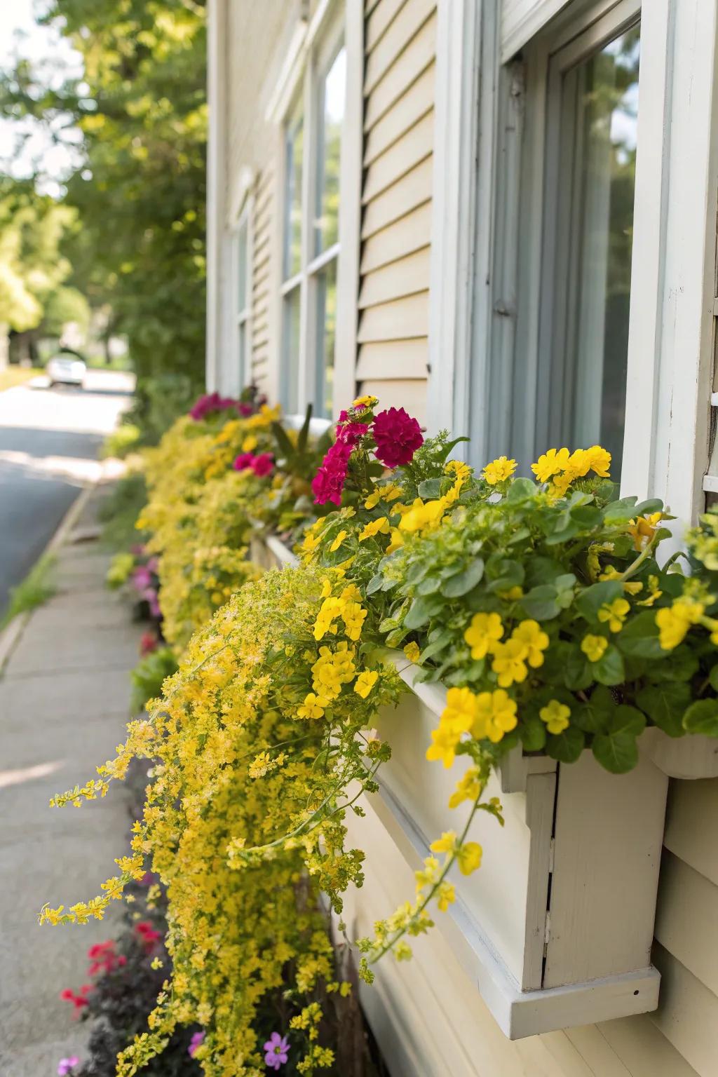 Creeping Jenny adds a hint of gold to your exhibit.