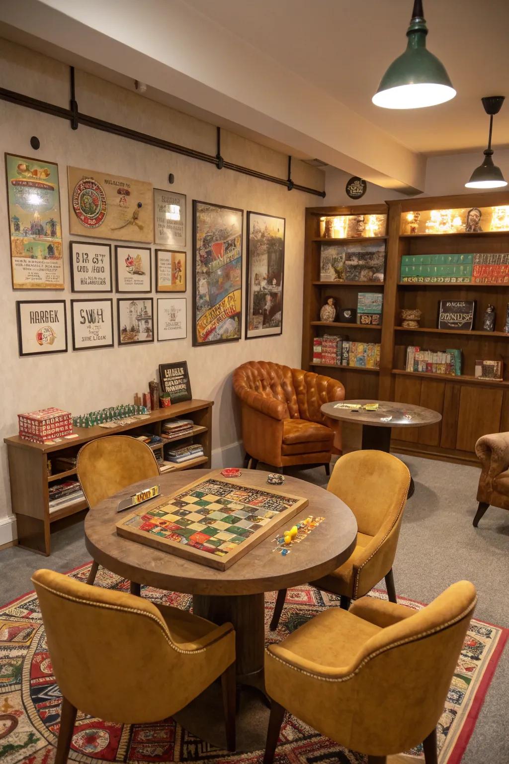 A themed game room adds character and charm to your space.