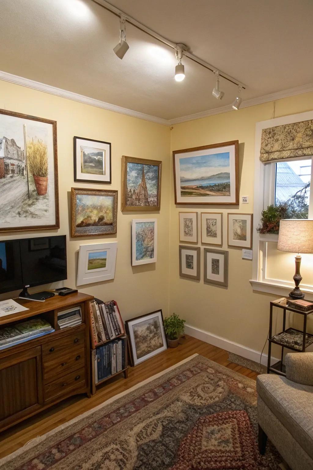 Let your personality shine through personal art.