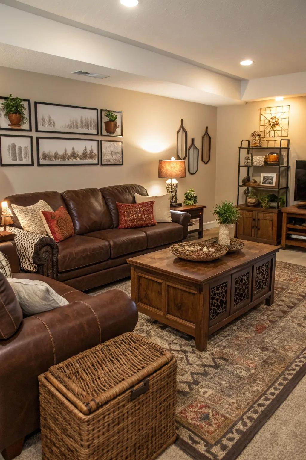 Tiered tables combine style and functionality.