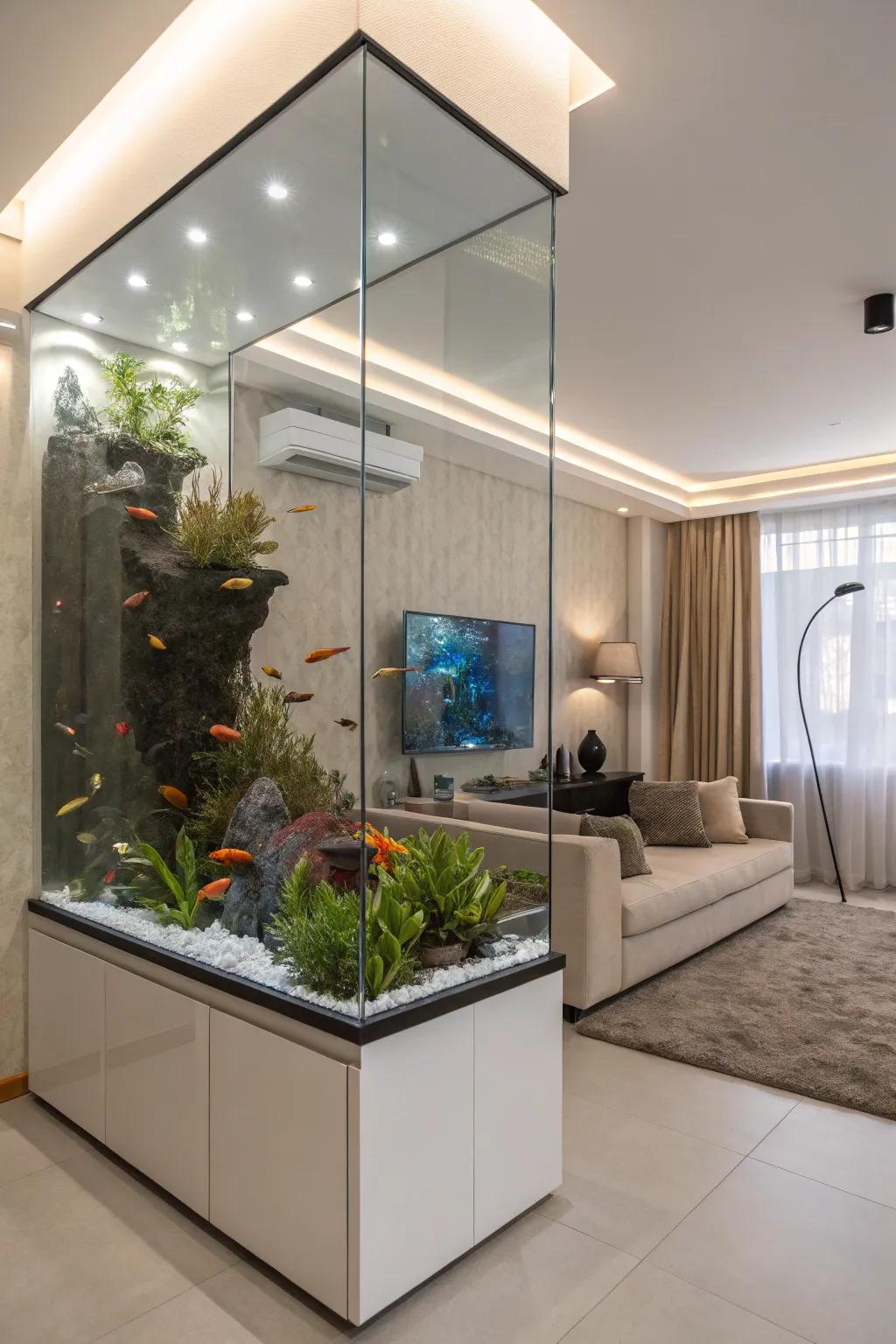 Contemporary materials like glass and acrylic deliver robustness and clarity.