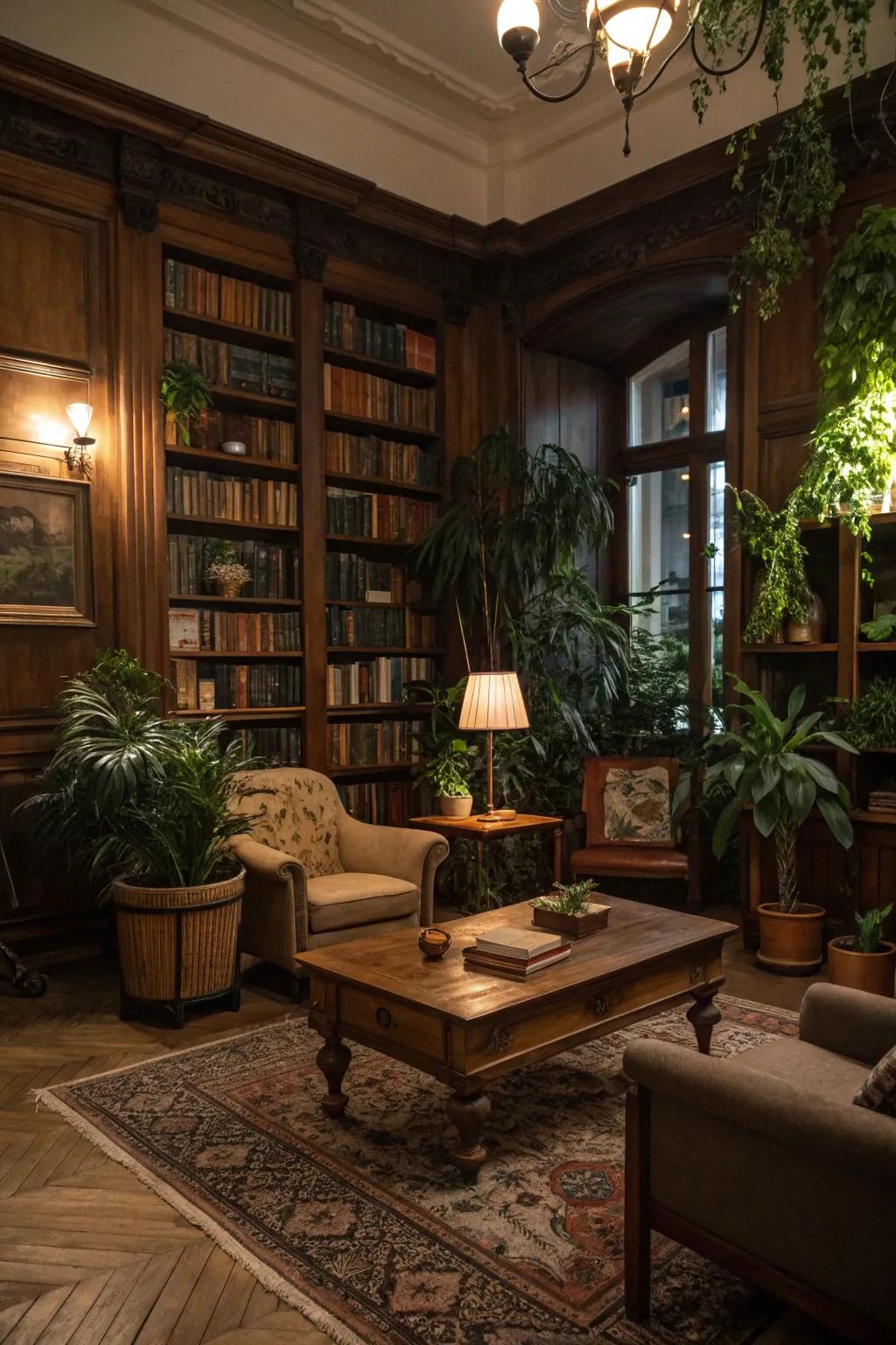 Natural elements add vitality and balance to the decor.